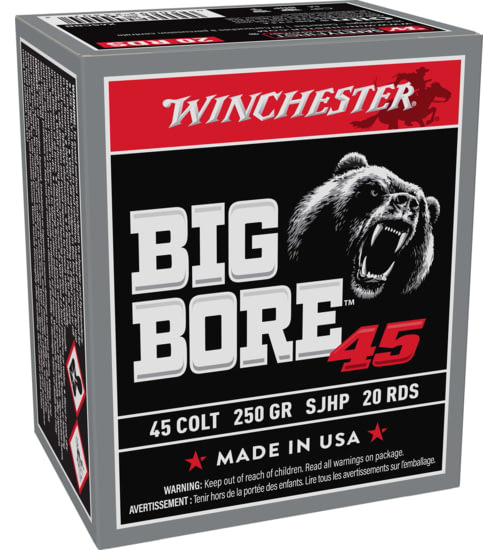 WIN BIGBORE 45COLT 250GR JSP 20/10 - Sale